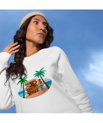 Sweatshirt écologique raglan unisexe Tiki Kombi en stock