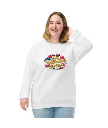 Sweatshirt écologique raglan unisexe Make Bouillabaisse Not War Oh Bonne Mer en linge