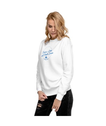 Sweatshirt premium unisexe Peace, Love and Fresh Snow brodé de votre