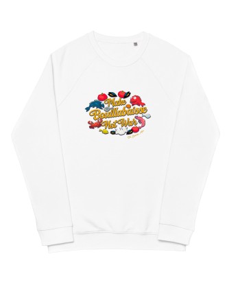 Sweatshirt écologique raglan unisexe Make Bouillabaisse Not War Oh Bonne Mer en linge