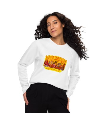 Sweatshirt écologique raglan unisexe Roller Disco 1975 la colonne vertébrale