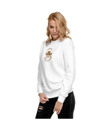 Sweatshirt premium unisexe Authentic Skiing Cowboy grand motif brodé old gold les ligaments