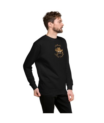 Sweatshirt premium unisexe Authentic Skiing Cowboy grand motif brodé old gold les ligaments