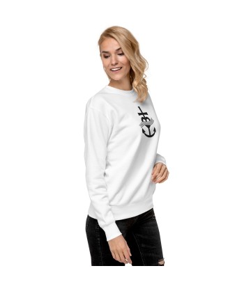 Sweatshirt premium unisexe Oh Bonne Mer 1 grand motif brodé Fin de série