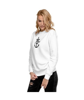 Sweatshirt premium unisexe Oh Bonne Mer 1 grand motif brodé Fin de série