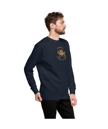 Sweatshirt premium unisexe Authentic Skiing Cowboy grand motif brodé old gold les ligaments