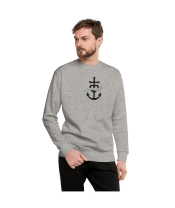 Sweatshirt premium unisexe Oh Bonne Mer 1 grand motif brodé Fin de série