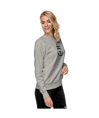 Sweatshirt premium unisexe Oh Bonne Mer 1 grand motif brodé Fin de série