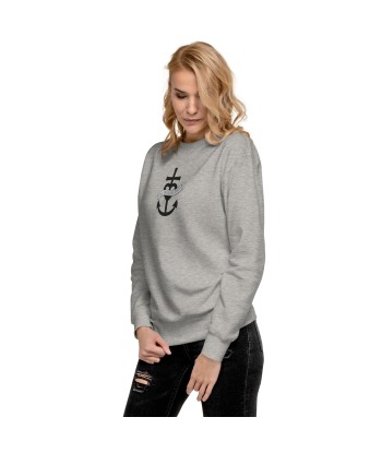 Sweatshirt premium unisexe Oh Bonne Mer 1 grand motif brodé Fin de série