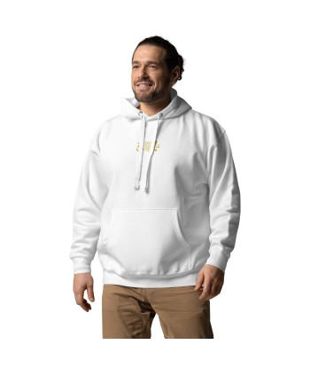 Sweat à capuche unisexe en coton Oh Bonne Mer 2 brodé sur couleurs claires pas cher