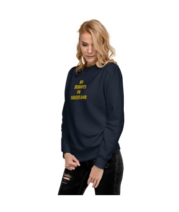 Sweatshirt premium unisexe No Skiboots on Dancefloor grand motif brodé outlet