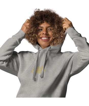 Sweat à capuche unisexe en coton Oh Bonne Mer 2 brodé sur couleurs claires pas cher