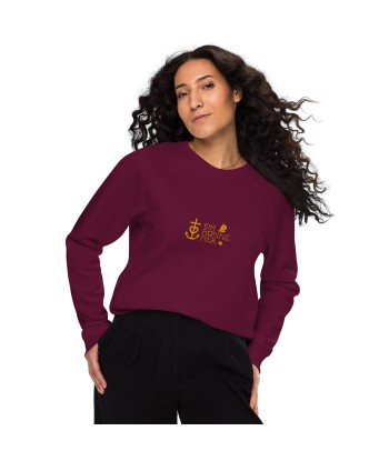 Sweatshirt écologique raglan unisexe Oh Bonne Mer 2 l'évolution des habitudes 