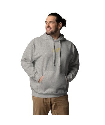 Sweat à capuche unisexe en coton Oh Bonne Mer 2 brodé sur couleurs claires pas cher