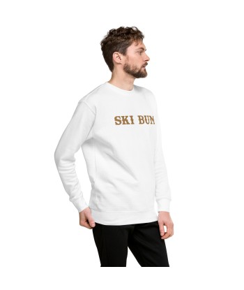 Sweatshirt premium unisexe Ski Bum Old Gold grand motif brodé de France