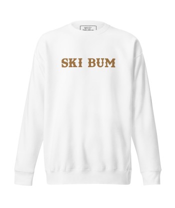 Sweatshirt premium unisexe Ski Bum Old Gold grand motif brodé de France