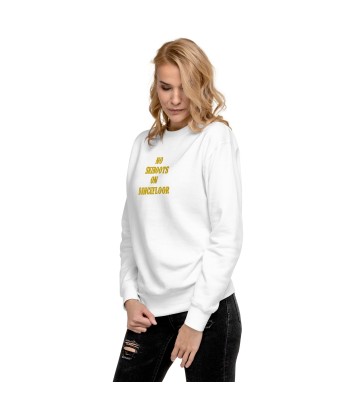 Sweatshirt premium unisexe No Skiboots on Dancefloor grand motif brodé outlet