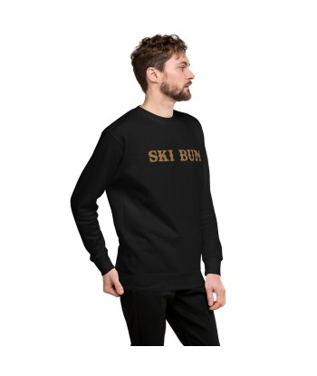 Sweatshirt premium unisexe Ski Bum Old Gold grand motif brodé de France