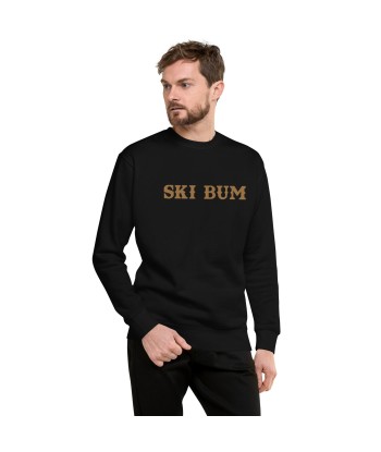 Sweatshirt premium unisexe Ski Bum Old Gold grand motif brodé de France