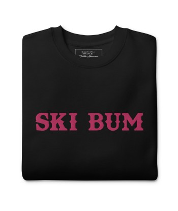 Sweatshirt premium unisexe Ski Bum Flamingo grand motif brodé hantent personnes