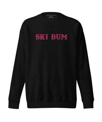 Sweatshirt premium unisexe Ski Bum Flamingo grand motif brodé hantent personnes