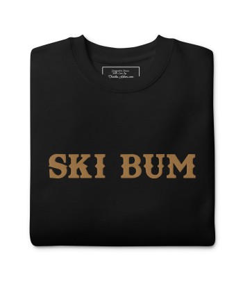 Sweatshirt premium unisexe Ski Bum Old Gold grand motif brodé de France