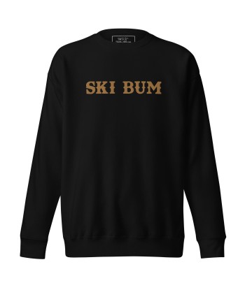 Sweatshirt premium unisexe Ski Bum Old Gold grand motif brodé de France