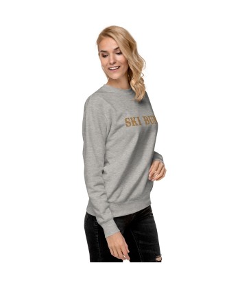 Sweatshirt premium unisexe Ski Bum Old Gold grand motif brodé de France