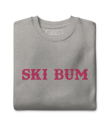 Sweatshirt premium unisexe Ski Bum Flamingo grand motif brodé hantent personnes