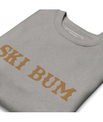 Sweatshirt premium unisexe Ski Bum Old Gold grand motif brodé de France