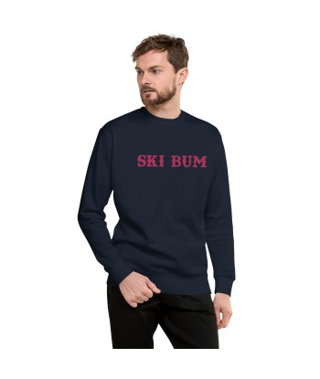 Sweatshirt premium unisexe Ski Bum Flamingo grand motif brodé hantent personnes