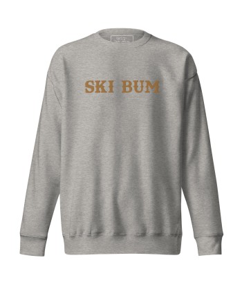 Sweatshirt premium unisexe Ski Bum Old Gold grand motif brodé de France