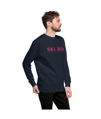 Sweatshirt premium unisexe Ski Bum Flamingo grand motif brodé hantent personnes