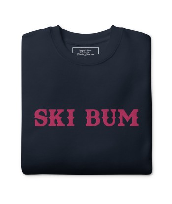 Sweatshirt premium unisexe Ski Bum Flamingo grand motif brodé hantent personnes