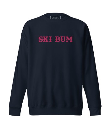 Sweatshirt premium unisexe Ski Bum Flamingo grand motif brodé hantent personnes