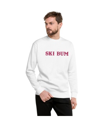 Sweatshirt premium unisexe Ski Bum Flamingo grand motif brodé hantent personnes