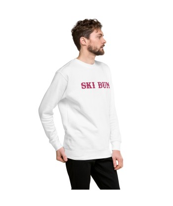 Sweatshirt premium unisexe Ski Bum Flamingo grand motif brodé hantent personnes