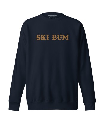 Sweatshirt premium unisexe Ski Bum Old Gold grand motif brodé de France