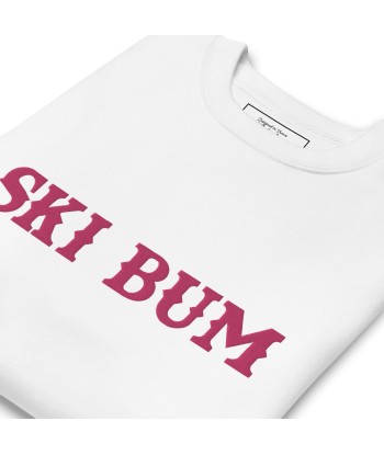 Sweatshirt premium unisexe Ski Bum Flamingo grand motif brodé hantent personnes