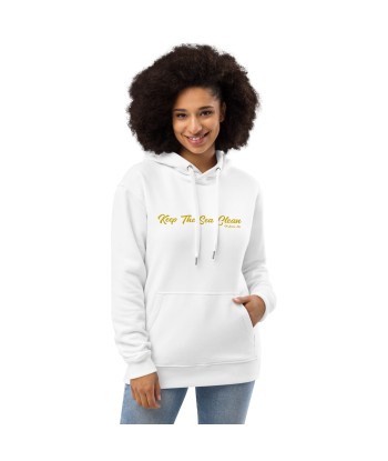 Sweat à capuche premium écologique Keep the Sea Clean Gold brodé En savoir plus