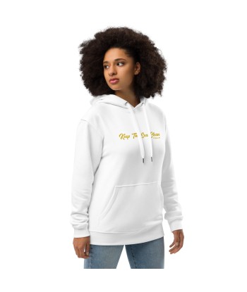 Sweat à capuche premium écologique Keep the Sea Clean Gold brodé En savoir plus