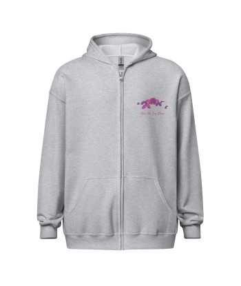 Sweat à capuche épais unisexe à fermeture éclair Octopus Purple (face & dos) pour bénéficier 