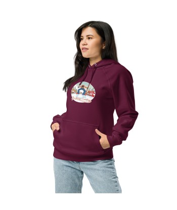 Sweat à capuche écologique Raglan unisexe Skiing Duel sélection de produits