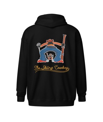 Sweat à capuche épais unisexe à fermeture éclair Skiing Cowboy & Ski Duel Outline (face & dos) sélection de produits