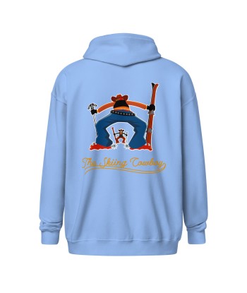 Sweat à capuche épais unisexe à fermeture éclair Skiing Cowboy & Ski Duel Outline (face & dos) sélection de produits