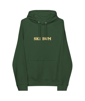 Sweat à capuche écologique Raglan unisexe Ski Bum texte clair Fin de série