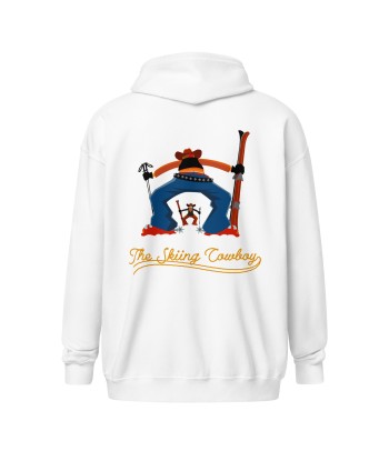 Sweat à capuche épais unisexe à fermeture éclair Skiing Cowboy & Ski Duel Outline (face & dos) sélection de produits