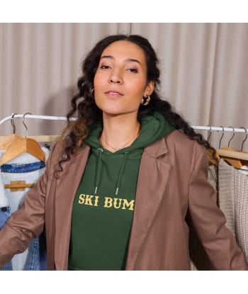 Sweat à capuche écologique Raglan unisexe Ski Bum texte clair Fin de série