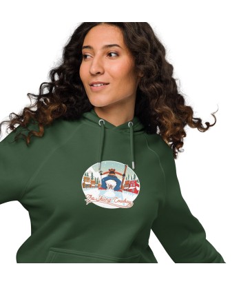 Sweat à capuche écologique Raglan unisexe Skiing Duel (face & dos) store