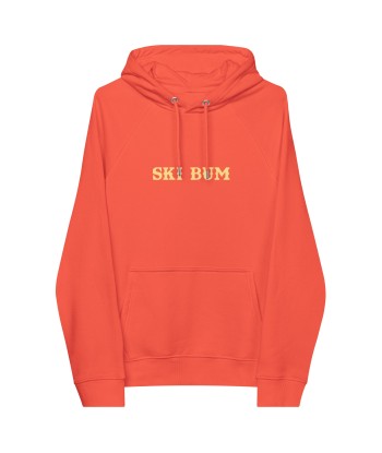 Sweat à capuche écologique Raglan unisexe Ski Bum texte clair Fin de série